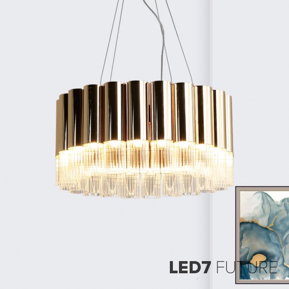 Loft Industry Modern - Crystall Carousel Chandelier